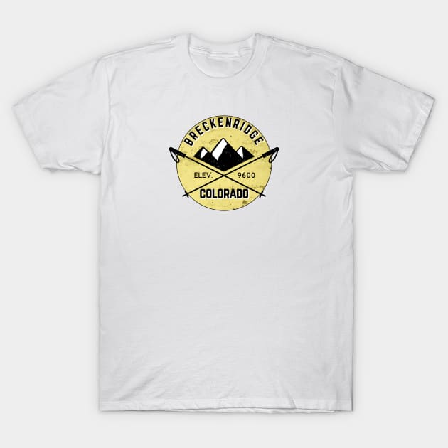 Skiing Breckenridge Colorado T-Shirt by heybert00